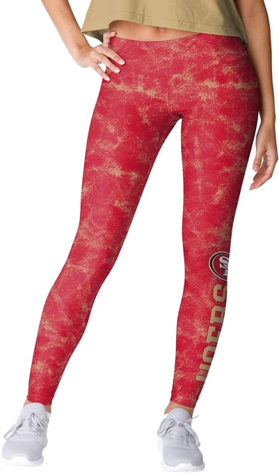 FOCO Houston Texans NFL Womens Team Color Cloud Leggings - Large