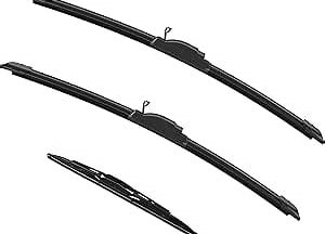 HULADAED® 28'' 20''16'' Windshield Wipers Replacement for Toyota Sienna 2020-2011,Silicone Front Rea
