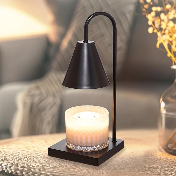 Sheffield Home Glass Candle Warmer Lamp – Elegant Candle Warmer for Long-Lasting Fragrance, Sleek De