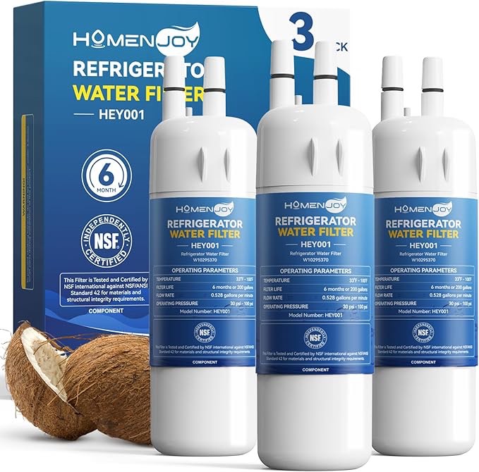 W10295370A, EDR1RXD1 Water Filter, W10295370A Water Filter Replacement, Compatible With Everydrop Fi