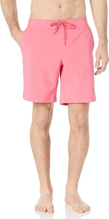 Amazon Essentials Men's Board Shorts, Hot Pink, X-Large