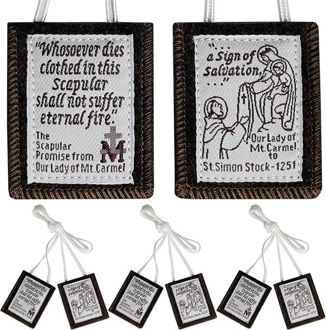 Scapulars Catholic, Brown Scapular of Our Lady of Mount Carmel, Escapularios Catolicos Scapular Cath