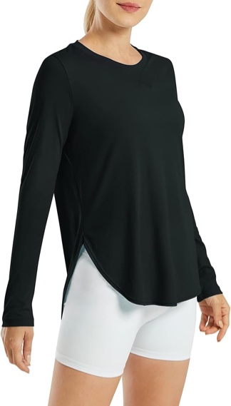 Women's Golf Shirts Long Sleeve UPF 50+ UV Sun Training Shirt Outdoor Gym Hiking Quick Drying Shirts Lightweight