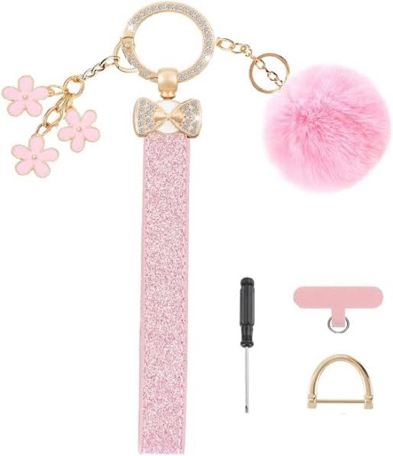 Wristlet Keychain for Women Wristlet Keychain Wrist Lanyard for Keys, Bling Key chain Accessories fo