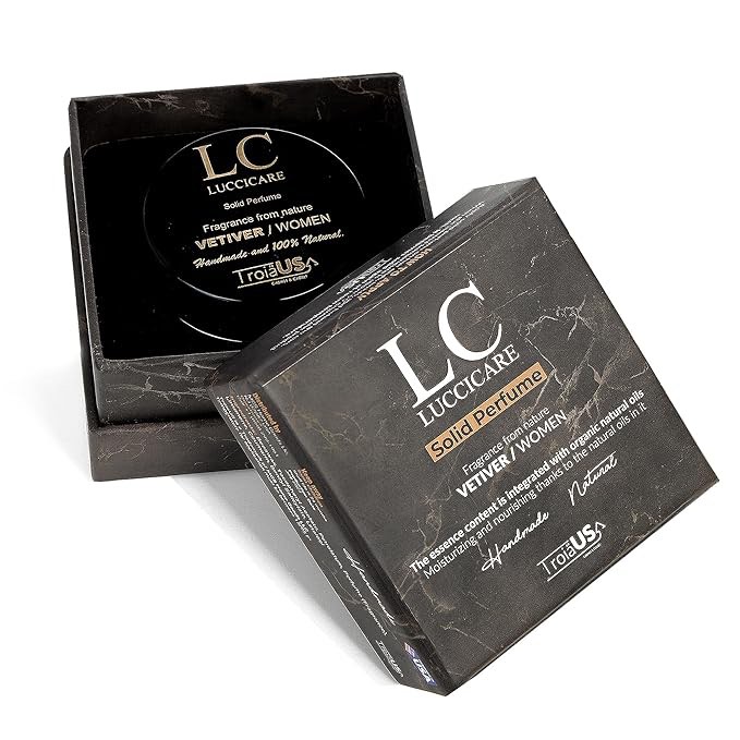 TROIA US Solid Perfume - Solid Cologne for Women, Vetiver Scent, Travel Size, Portable Women's Fragrances - Handmade Wax Perfume (Vetiver 0.5oz - 15gr)