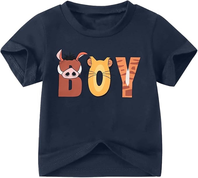 Daddy and Me Matching Shirt Magical Father and Son Outfits Casual Animal Kingdom Graphic Tee Tops