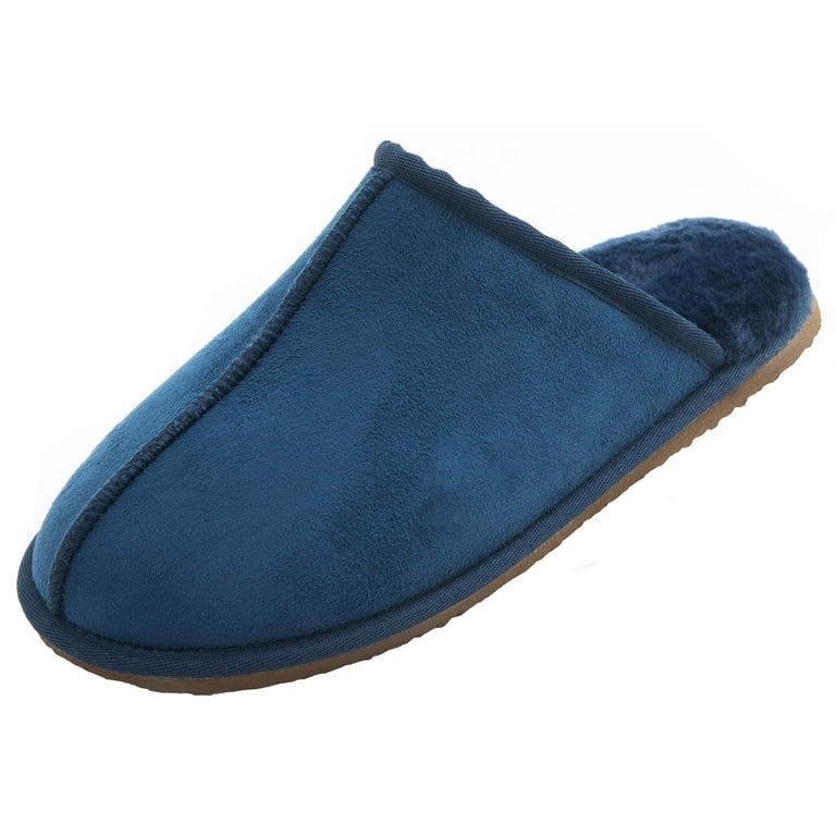 CLPP'LI Mens Slip on Slippers - Blue - 12