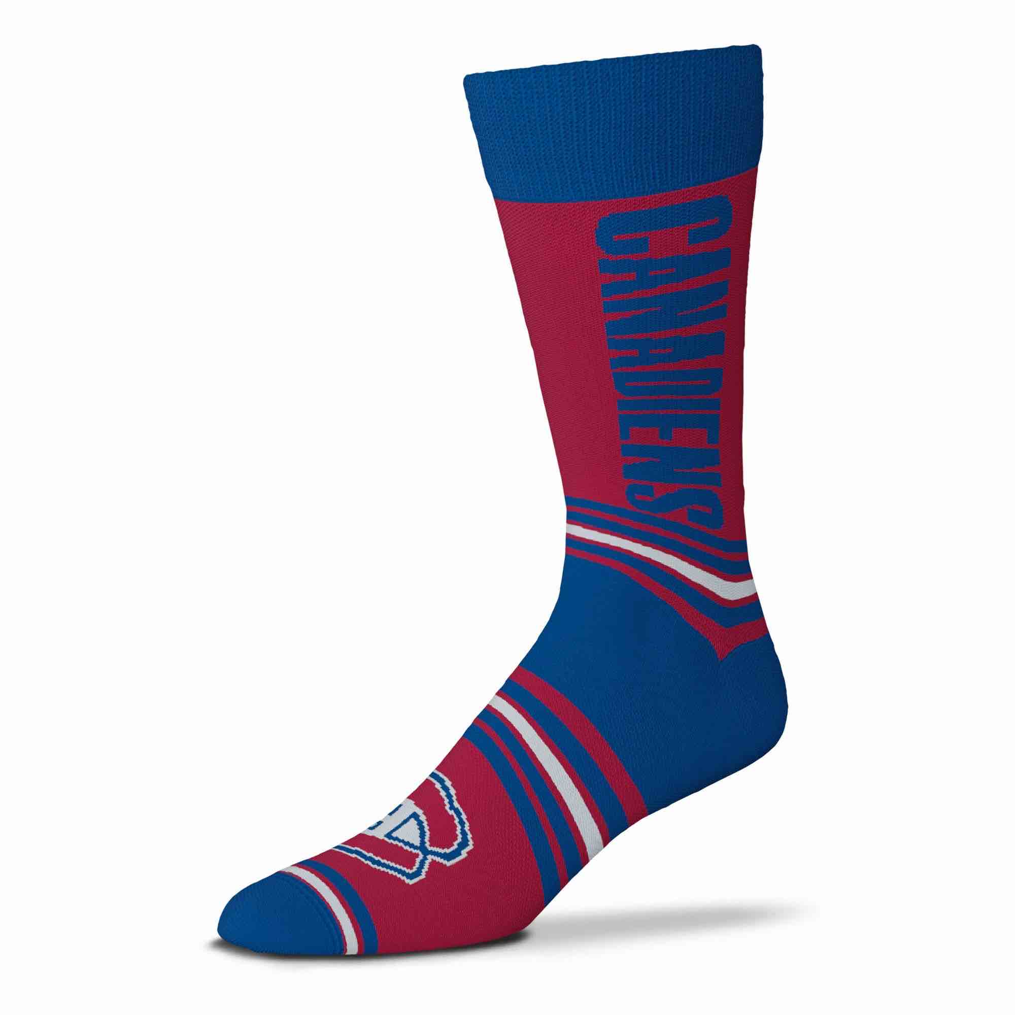 For Bare Feet NHL MONTREAL CANADIENS Lil' Deuce Quarter Sock Team Color Large