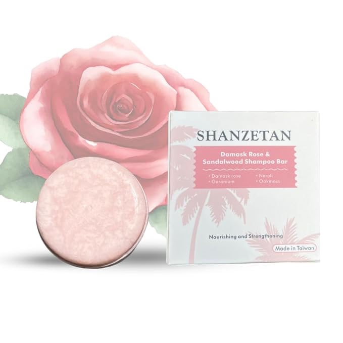 SHANZETAN pH-Balanced Shampoo Bars | Sulfate-Free, Paraben-Free | Deep Hydration with Natural Oils | Travel-Friendly & Long-Lasting | 01 Blossom Bliss