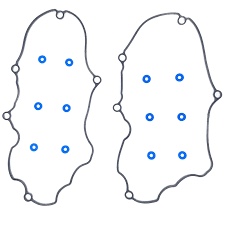 Valve Cover Gasket Set CROSSPASSION Valve Cover Gasket Kit for 2000-2010 Explorer Mountaineer 4.0L