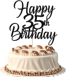 FmiyunEea Happy 17th Birthday Cake Topper - Glitter Cheers to 17th/seventeen Birthday/anniversary ? 