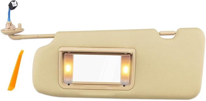 Neopaftu Sun Visor Left Driver Side Fit for Honda CRV CR-V 2017 2018 2019 2020 2021 2022, Replace 83280-TLA-A12ZB Beige