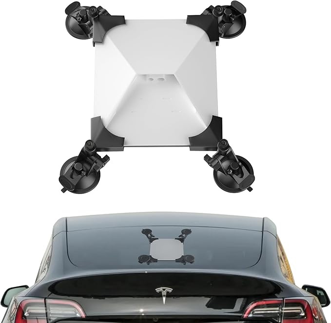 Gitaobac Starlink Mini Car Mount, Starlink Mini Powerful Suction Cup Mount, Stable Starlink Mini Accessories Adapter, Compatible with Car Sunroof, RVs Windows