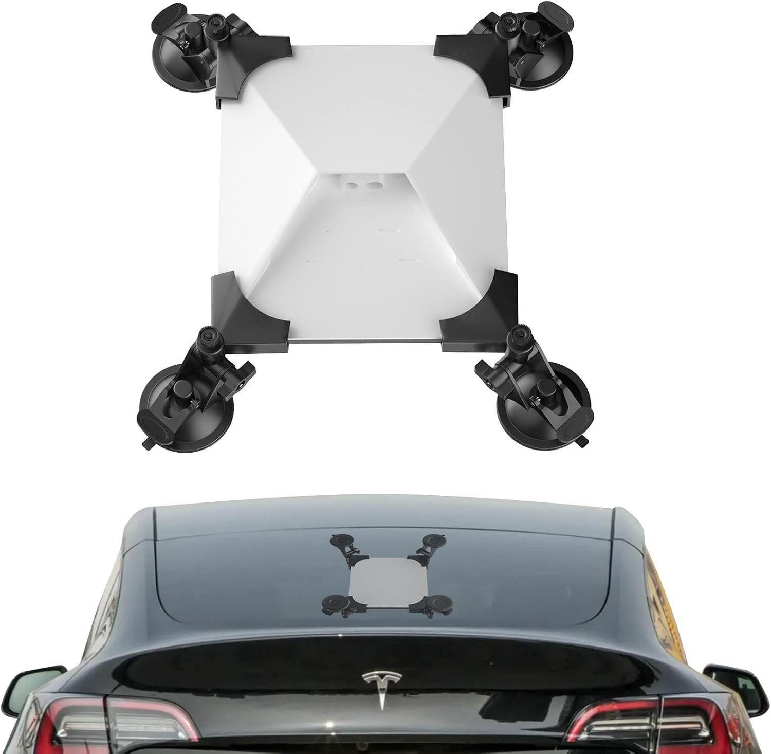 Gitaobac Starlink Mini Car Mount, Starlink Mini Powerful Suction Cup Mount, Stable Starlink Mini Accessories Adapter, Compatible with Car Sunroof, RVs Windows