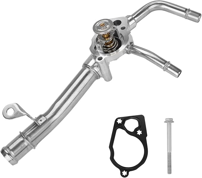 Engine Coolant Thermostat Housing Assembly Leak-proof For GMC Acadia 2007-2016, Chevrolet Traverse 2009-2017, Buick Enclave 2008-2017 Replaces# 12599235, 902-692