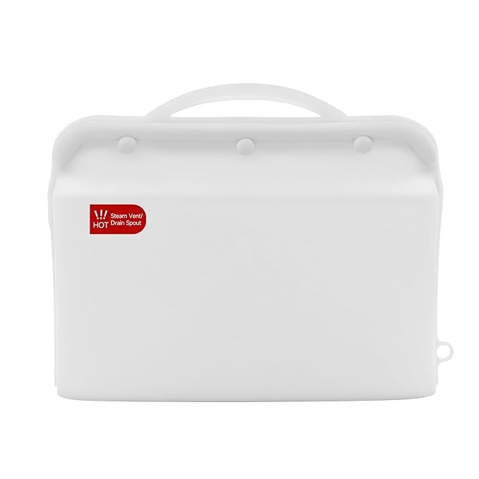 Silicone Microwave Steam Sterilizer Bags with Mini Oven Gloves, ZÜCÜBéBé Reusable Silicone Steaming 