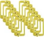 BestMounts - 12 Pack Low Voltage Mounting Brackets 1 Gang for Drywall Outlet Cable Pass Through Wall