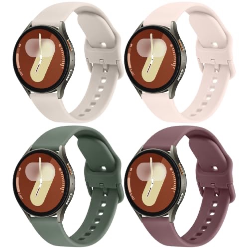 Meliya Bands for Samsung Galaxy Watch 7/FE Band 40mm 44mm, 20mm Soft Silicone Sport Replacement Stra