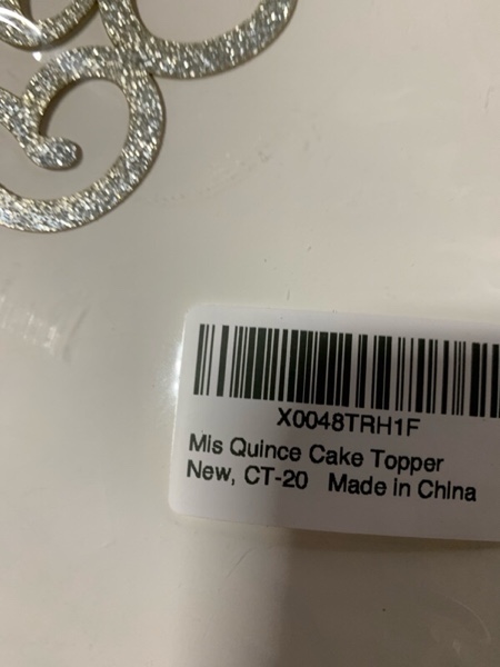 JIFORUI Mis Quince Cake Topper Silver Glitter | Feliz 15 Años Sign Cake Decorations | Cheers to 15 Years, Hello 15, Happy 15th Birthday Party Supplies for Girls