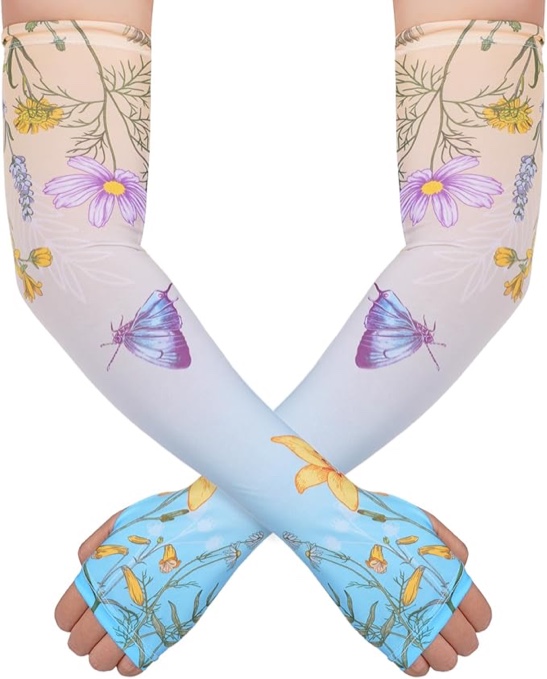 Rthjsfj Gardening Sleeves Arm Protection for Women Thorn Proof, Farm Sun Protection Cooling Arm Slee