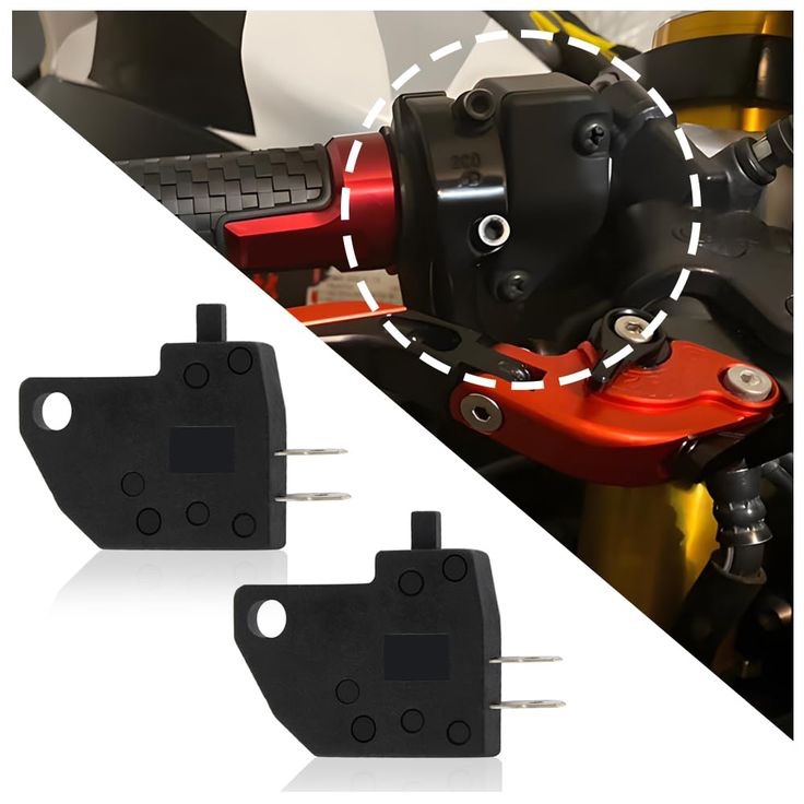 2Pin Right Brake Light Switch,OEM#57460-17C00 21070-1170 Motorcycle Brake Switch Keeps Brake Lights