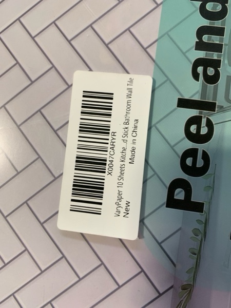 Condition photo showing New/Like New for VaryPaper 10 Sheets Brown Stone Brick Peel and Stick Backsplash Waterproof Stick on Backsplash Tiles for Kitchen Removable Back Splash Self Adhesive Wall Tiles for Bathroom Fireplace Tile 12''x12''