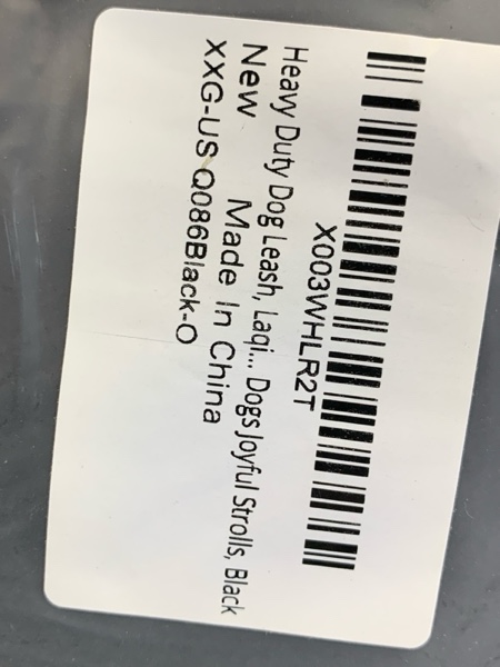 Condition photo showing New/Like New for Heavy Duty Dog Leash, Laqibak Double-Sided Reflective Double Handle Dog Leash - Double-Layer Thickening, Lockable Safety Carabiner Design, 6 FT Perfect for Medium & Large Dogs Joyful Strolls, Black