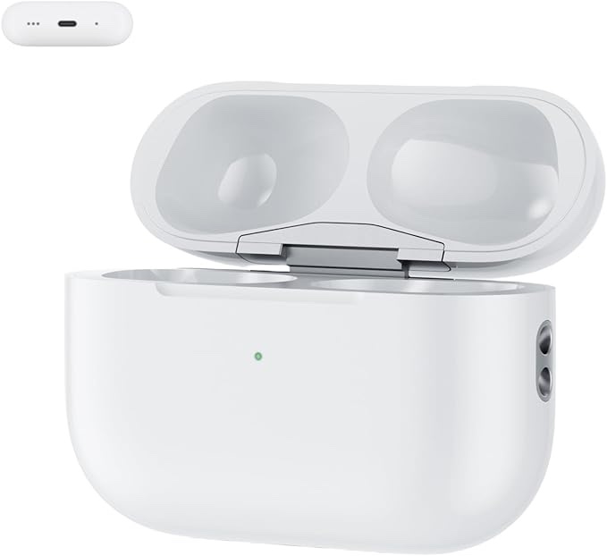 Wireless Charging Case Compatible with AirPods Pro 1st & 2nd Gen, Type C Charger Case Replacement with USB-C Charging Port