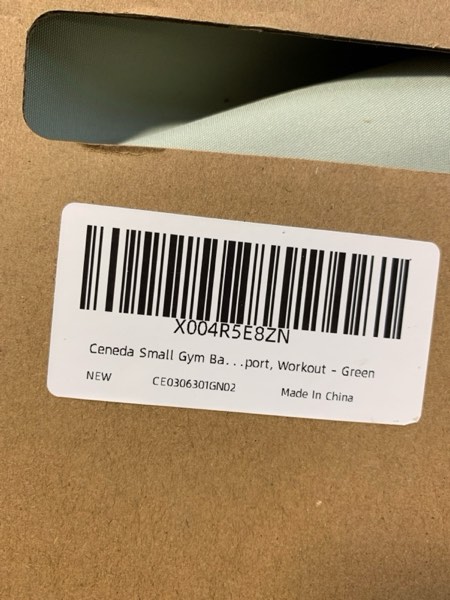 Condition photo showing New/Like New for Ceneda Small Gym Bag for Women, 12 inch Mini Gym Bag with Wet Pocket, Lightweight Tote for Gym, Sport, Workout - Green Light green