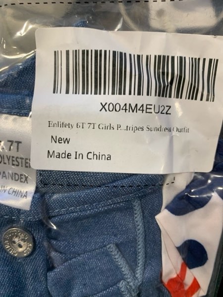 Enlifety 2-8T Little Girls Dress Sleeveless Denim Top Summer Dresses Cowgirl Outfits 2-3T Back to School