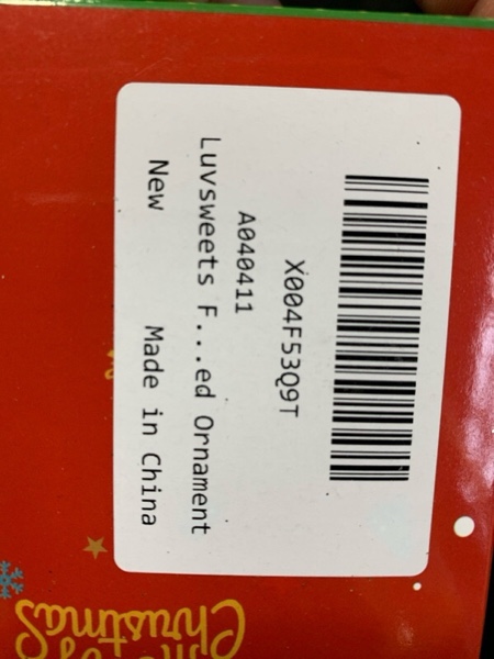 Luvsweets First Christmas Married Ornament 2024 - Wedding Gifts for Couples Bridal Shower Gift Wedding Decorations for Newlyweds Mr and Mrs Gifts Ceramic Heart 1st Christmas Hanging Married Ornament