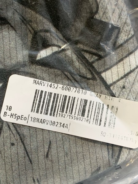 Condition photo showing New/Like New for Marvel Classic Deadpool Black and White Women's Fast Fashion Racerback Tank Top X-Small Gray Heather