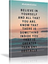 Motivational Wall Art Poster for Home,Positive Quotes Wall Decor,The Office Poster,Encouragement Gifts,Inspirational Quotes,Suitable for Offices, Classrooms (12"W X 16"H, Inner Frame, DailyMotivation)