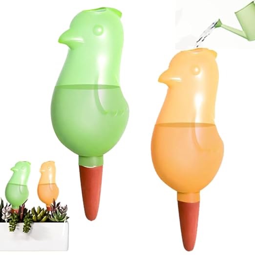 Self Watering Spikes Plant Watering Globe Plant Watering Devices Self Watering Planter Insert Self Watering Globes for Indoor and Outdoor Plants Potted Plants 180ml (2 Colors)
