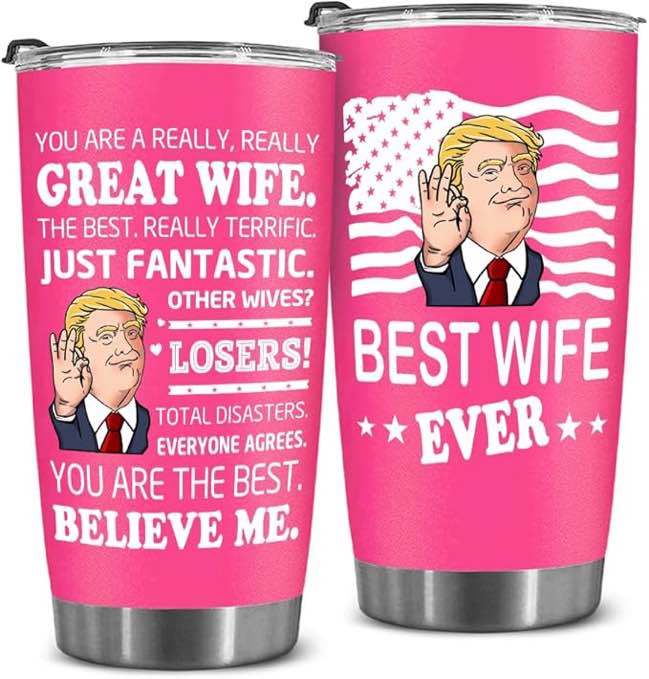 JYOGEJ Mothers Day Gift For Wife - Wife Mug - Birthday Gifts For Wifey, Her, Bride From Husband - Valentine, Anniversary, Christmas Gift Idea For Wifey - Tumbler 20 OZ