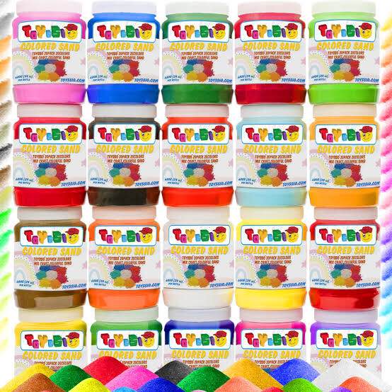 Toyssio - Sand Art [ 20 Colors: 15 lbs ] Sand, 20, Multicolor