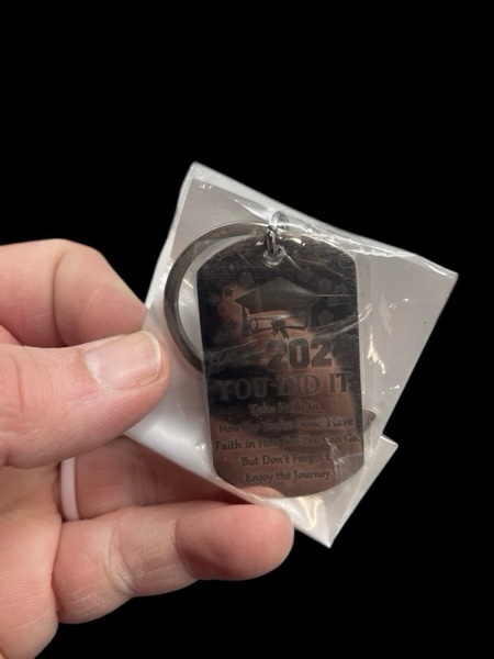 2024 You Did It Steel Keychain