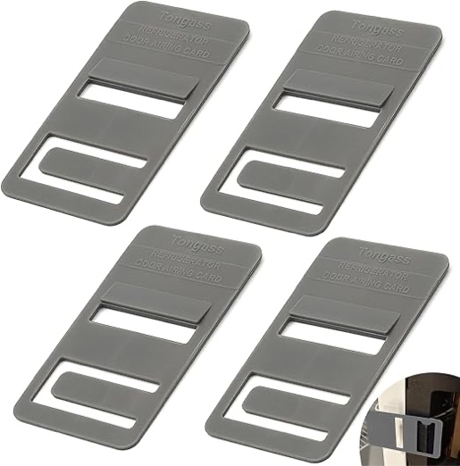 TonGass (4-Pack, Grey RV Refrigerator Airing Device Service Kit - Exact Replacement Door Prop Clips Compatible with Dometic Models DM26XX and DM28XX (6-8 Cubic feet Models)