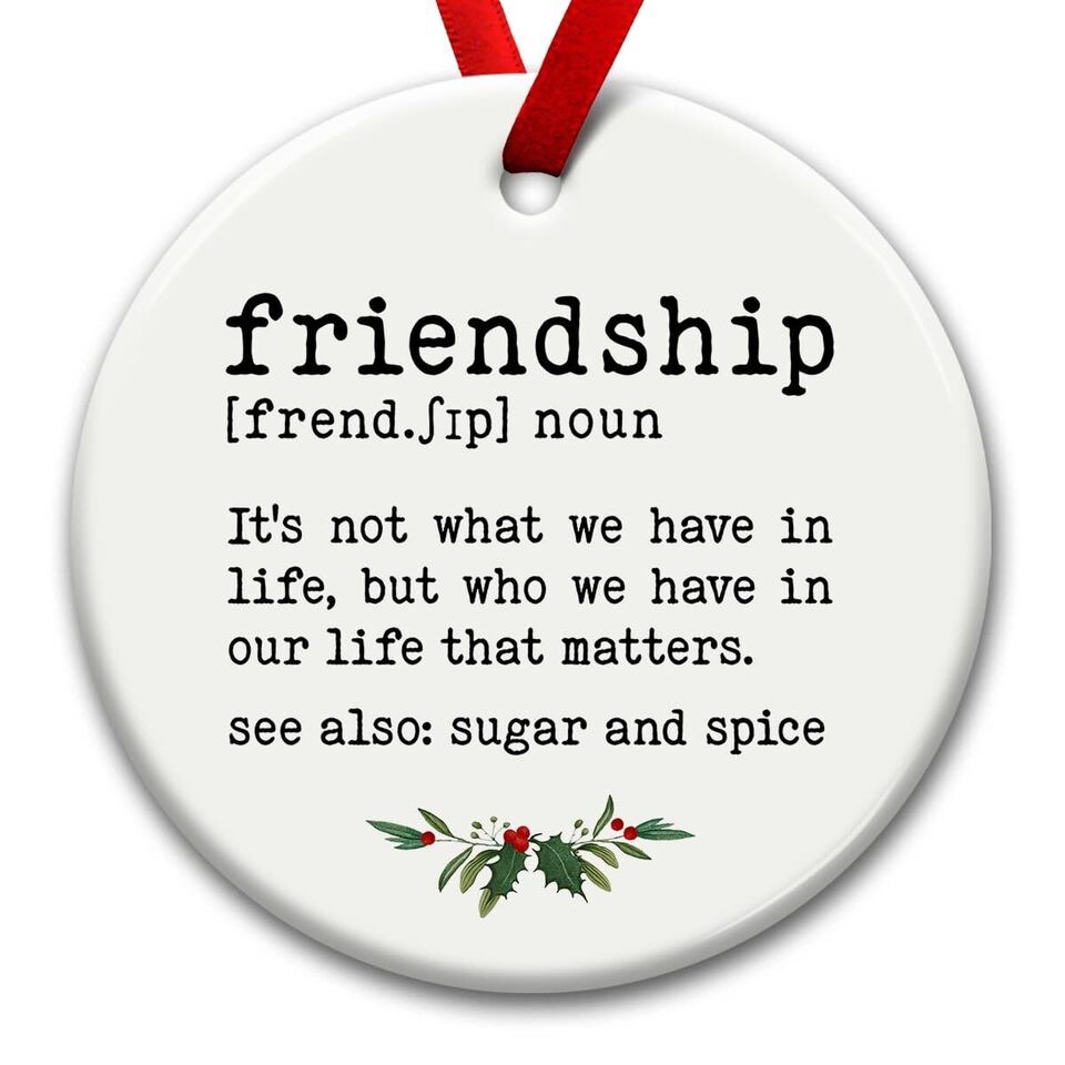 Friendship Gifts for Women’s Friends — Ceramic Christmas Ornaments