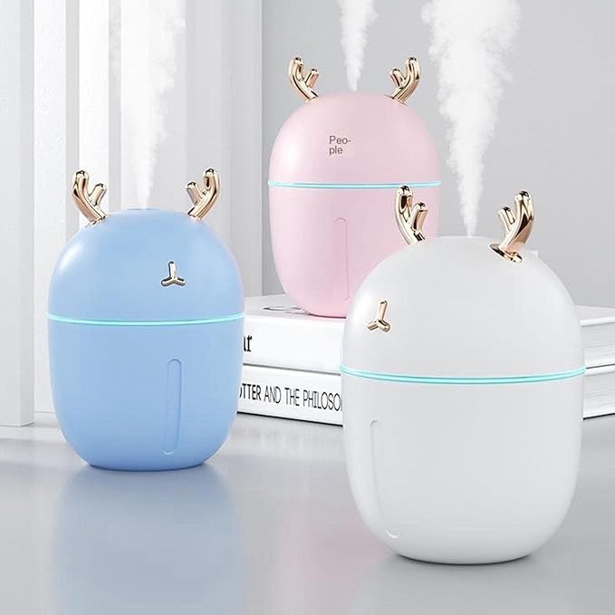 Portable Mini Humidifier - USB Rechargeable, Ideal for Plants, Bedroom, Office, Car & Desk - Small Indoor Humidifier