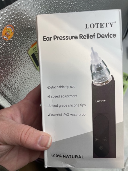 Eustachian Tube Unclogger - Ear Pressure Relief Device for Flying & Diving, Unblock Eustachian Tube & Balancing Ear Pressure to Relieve Tinnitus and Earache