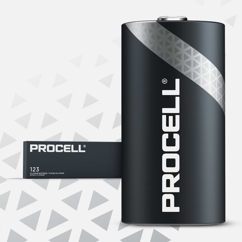 PROCELL High Power Lithium 123 3V Batteries, Long-Lasting 3-Volt Lithium Battery for Security Devices, Cameras, Motion Sensors, All-Purpose CR123 3V Batteries, single pack