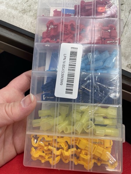 Nilight - 50004R 120 Pcs/60 Pairs Quick Splice Wire Terminals T-Tap Self-stripping with Nylon Fully Insulated Male Quick Disconnects Kit, 2 Years Warranty