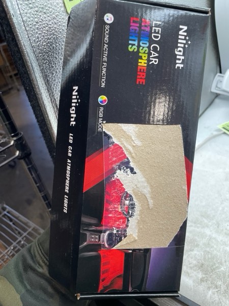 Nilight - TR-06 4PCS 48 LED Interior Lights DC 12V Multicolor Music Car Strip Light Under Dash Lighting Kit with Sound Active Function and Wireless Remote Control, 2 Years Warranty