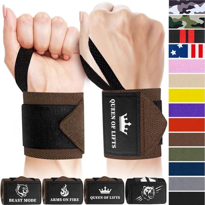 TECEUM Weightlifting 18" & 12" Wrist Wraps with Thumb Loop – Heavy Duty Wrist Workout Braces for Men and Women – Ideal for Powerlifting, Strength Training, Bodybuilding