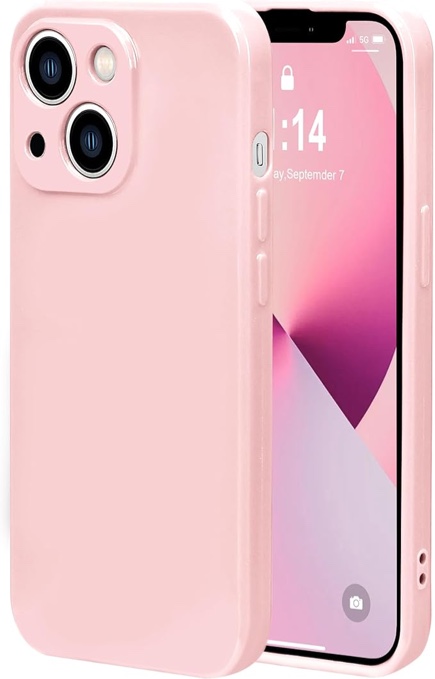 Designed for iPhone 15 Plus 6.7 - inches Phone Case TPU Materials Sensitive Keys Soft Lens Protection Slim Light Dust Prenvention for Women Girls and Men Boys - Pink iPhone 15 Plus Pink
