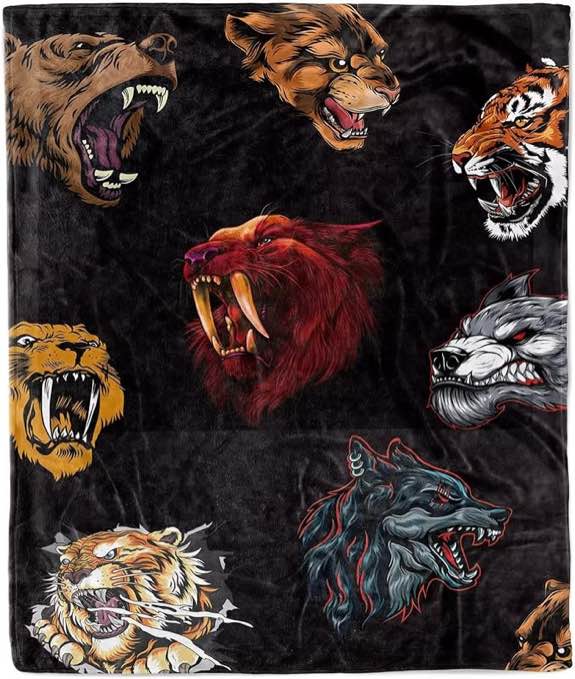 Throw Blanket Flannel Fleece Blanket, Comfy Plush Throw Blanket Lightweight Warm Beast Blanket for Couch Sofa, Soft Fluffy Fuzzy Blanket for Teenager Birthday Gifts, Travel and Beach- 60x50 Inches