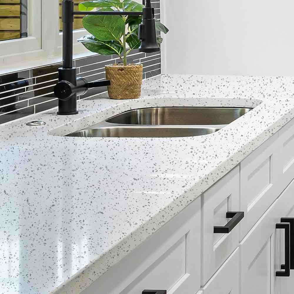 LONGYONG Contact Paper Peel and Stick Countertops Removable Wallpaper Adhesive Granite Contact Paper Kitchen Countertop Peel and Stick Wallpaper for Bathroom Table Waterproof 11.8x197inches