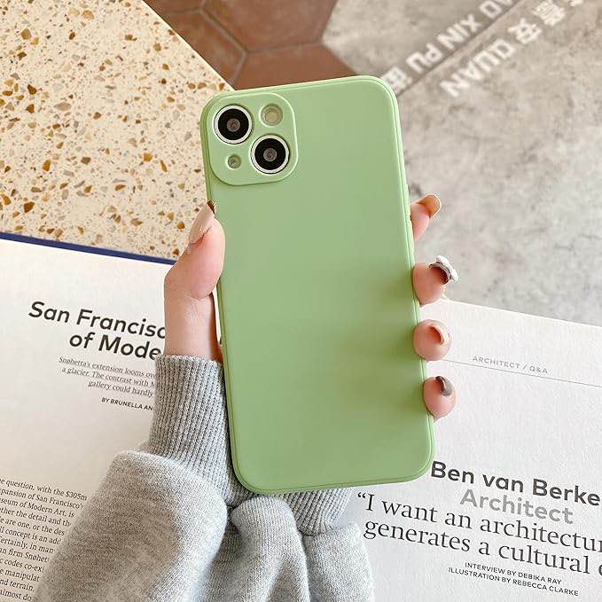Green Silicone Case for iPhone 15