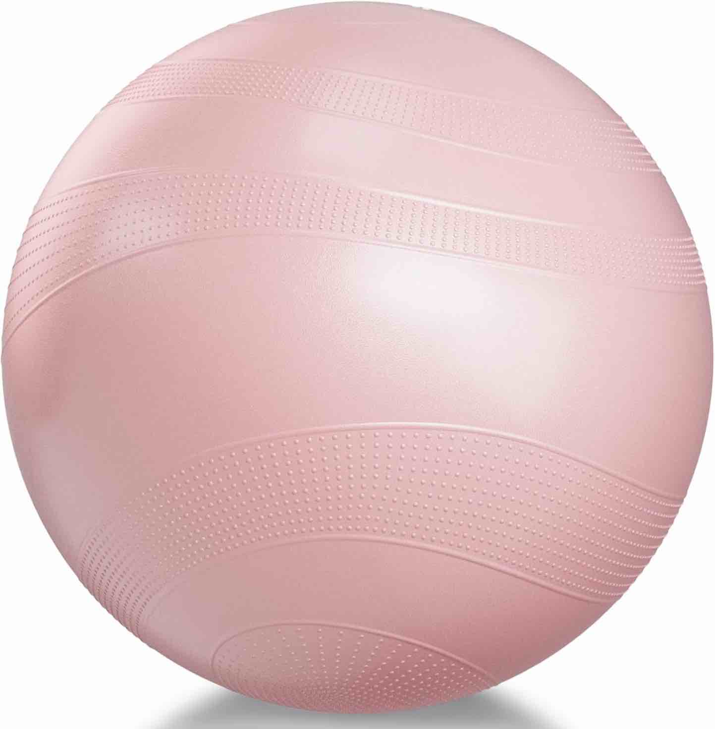nonogo Anti-Burst Birthing Ball for Pregnancy with Non-Slip Texture, 2.8mm Extra Thick Stability Ball for Exercise, Yoga, Physico, Office Ball Chair